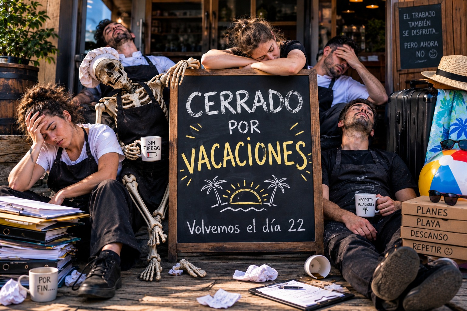 Cerramos por vacaciones